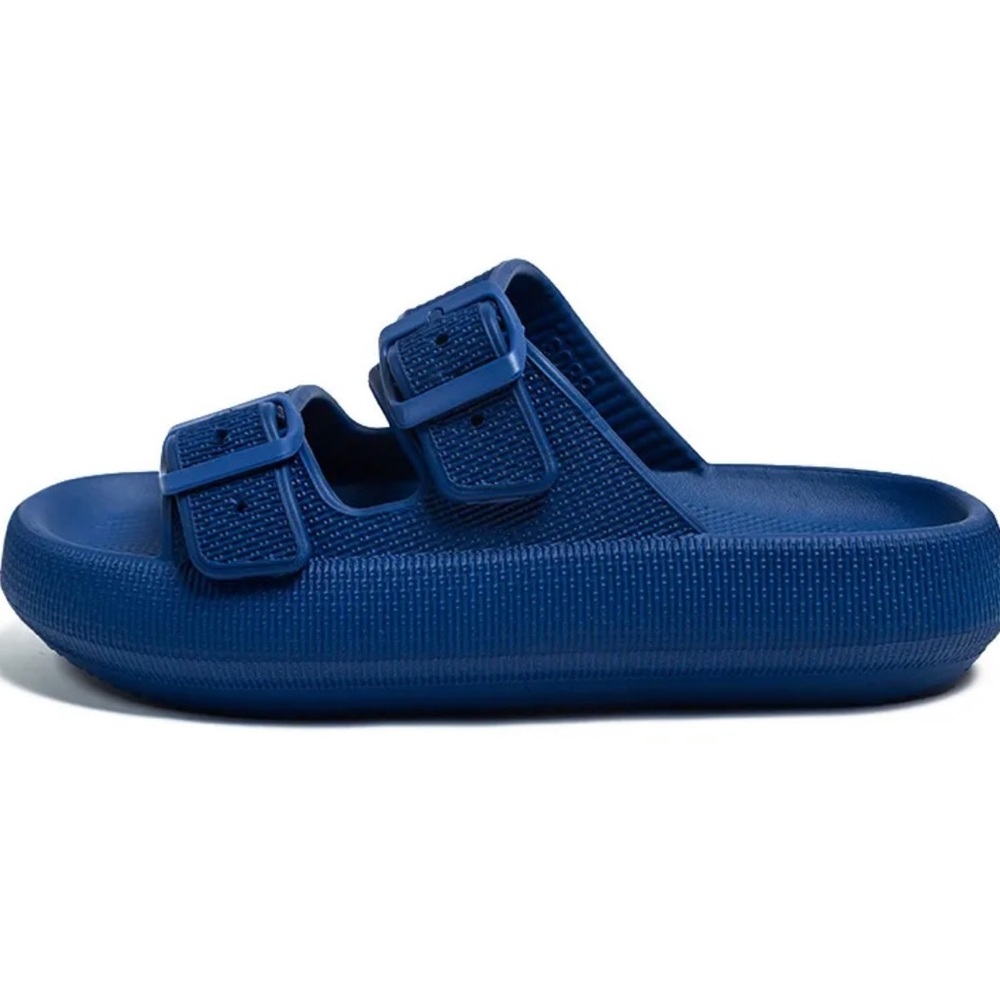 Unisex Double Buckle Adjustable EVA Slide Slippers
